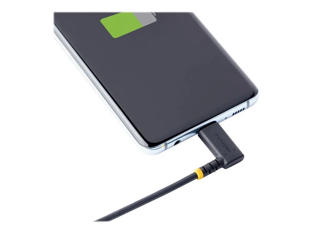 StarTech.com 1 m USB-C Ladekabel Mit Winkelstecker und 60W PD - Robust - USB-Kabel - 24 pin USB-C (M)