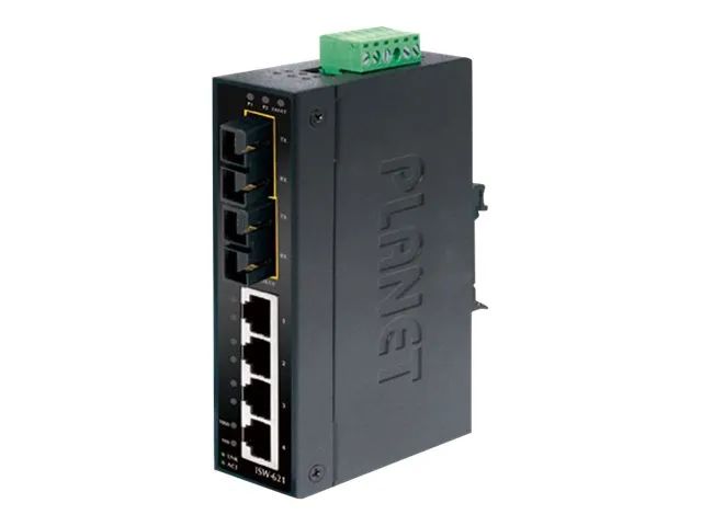 Planet ISW-621 - Switch - 4 x 10/100 + 2 x 100Base-FX