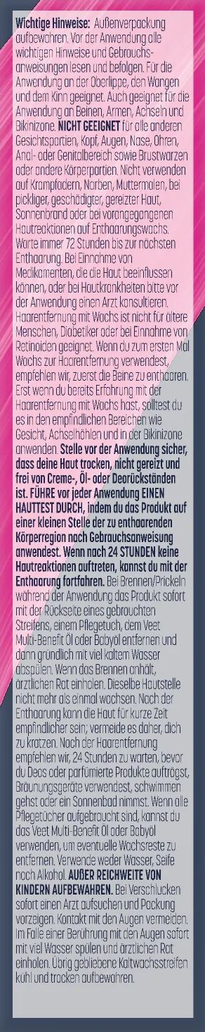 Veet Kaltwachsstreifen EXPERT Gesicht 20er