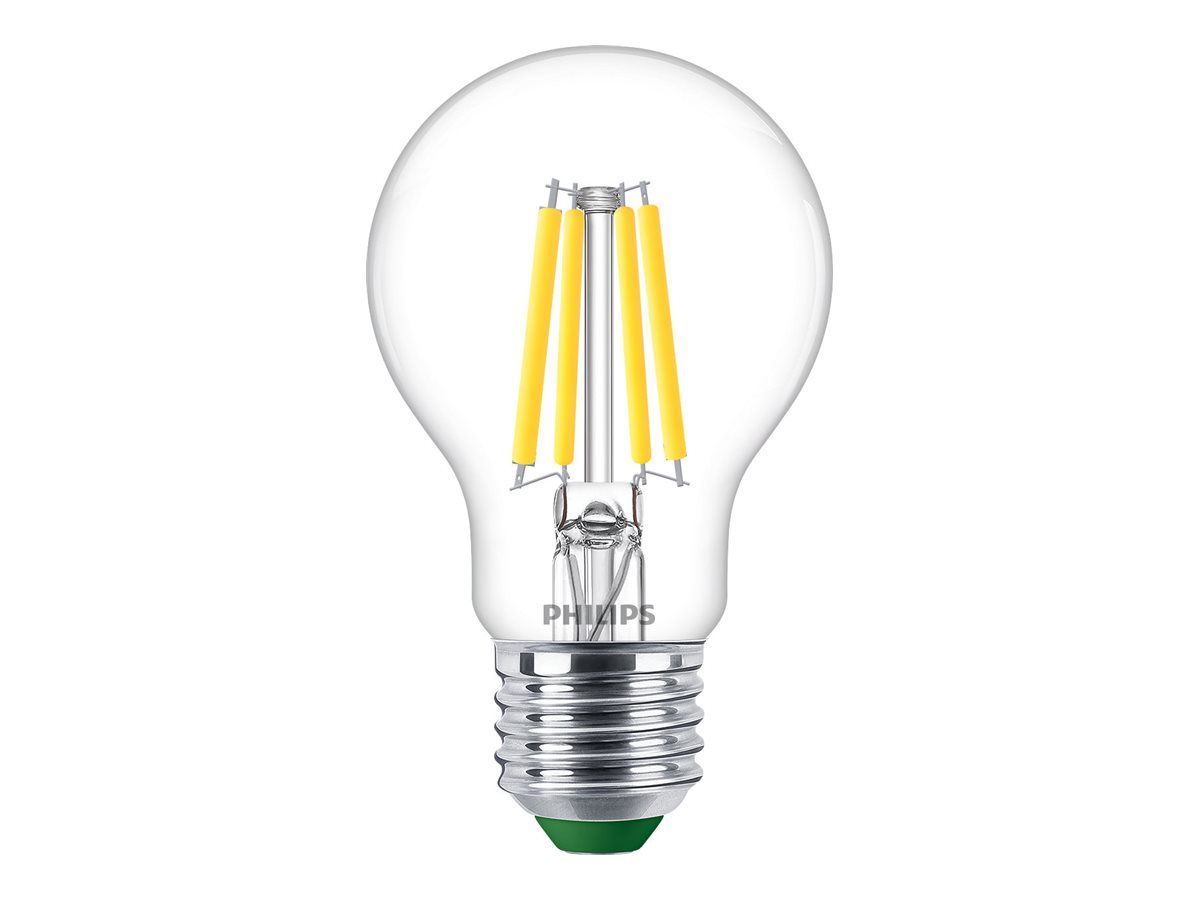 Philips Glühbirne mit LED-Filament - Form: A60 - klar Finish - E27 - 2.3 W (Entsprechung 40 W)