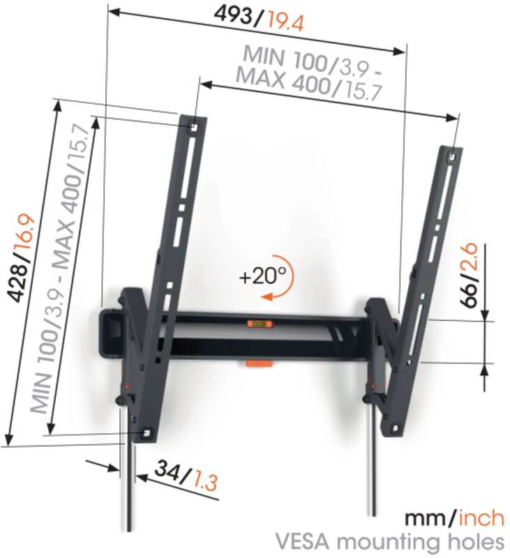 Vogel`s Wandhalterung TVM 3415