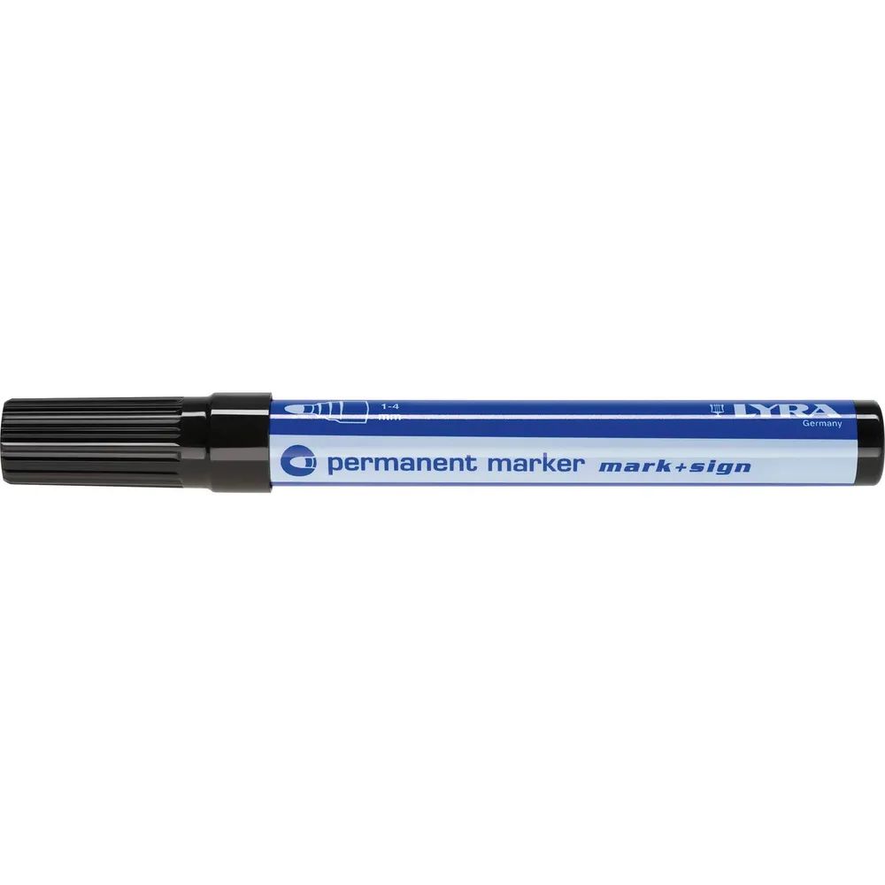 LYRA Permanent-Marker 112 Strichbreite 1-4 mm schwarz runde Spitze