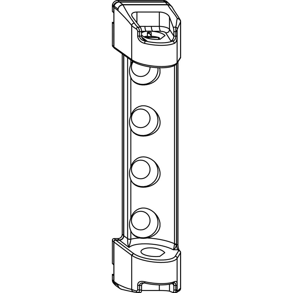 MACO Scherenlager PVC, 7 mm Tragezapfen, 120 kg, silber (52481)