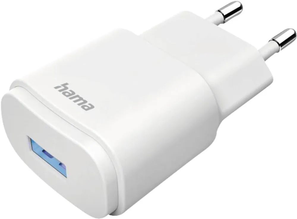 Hama Ladegerät, USB-A, 6 W, Weiß