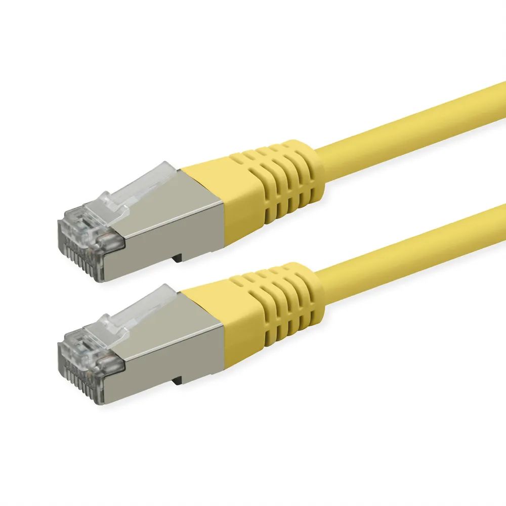ROLINE Patchkabel Cat.6 (Class E), PoE, S/FTP (PiMF), gelb, 1,5 m
