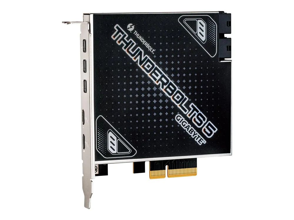 Gigabyte THUNDERBOLTS 5 - Thunderbolt-Adapter - PCIe 4.0 x4 - Thunderbolt 5 x 2 + mini DisplayPort x 3 + USB 2,0 (intern)