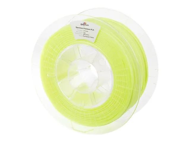Spectrum Filaments Fluo Yellow, RAL 1026 - 1 kg - Premium-PLA-Filament (3D)