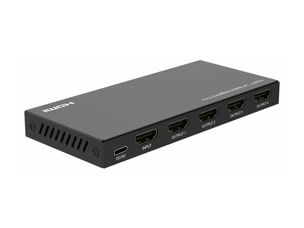 MicroConnect 8Ka60Hz HDMI Splitter 1x4 4 4 4 MC-HDMISPLITTER0104-8K