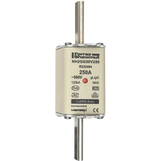 Mersen NH-SICHERUNG 2 250A 500V GG / MERSEN NH2GG50V250 R222494
