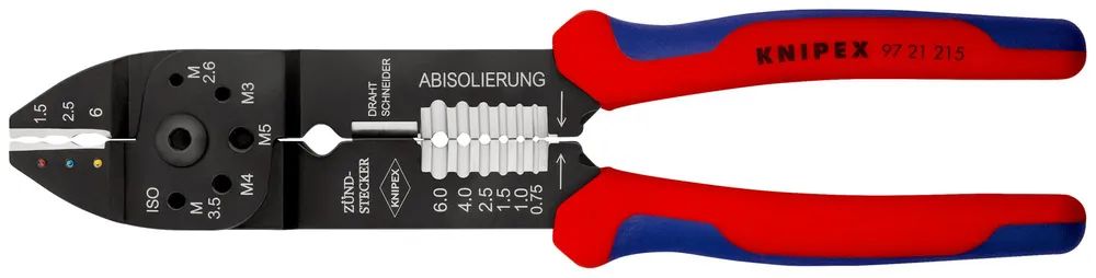Knipex BRÜNIERT 2-K 230 MM / KNIPEX CRIMPZANGE 97 21 215