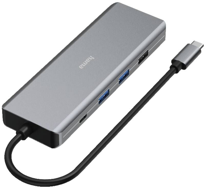Hama 200142 USB-C-Hub, Multiport, 9 Ports