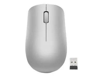 Lenovo 530 Wireless Mouse - Maus - rechts- und linkshändig - optisch - 3 Tasten - kabellos - 2.4 GHz - kabelloser Empfänger (USB)