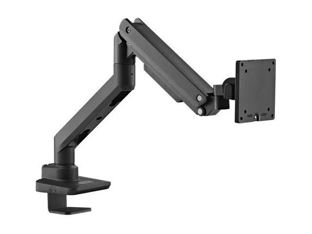 Equip Befestigungskit (Kabeldurchführungsklemme, Schrauben, Klemmhalterung, Tisch-Montagearm) - Gasfeder - für LCD-Display / Curved LCD-Display - schwerlast - Kunststoff, stainless steel, Aluminium - Schwarz - Bildschirmgröße: 43.2-124.5 cm (17"-49")