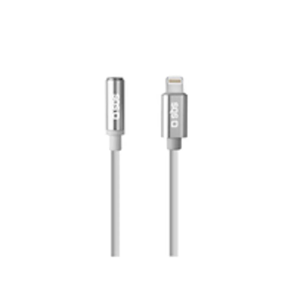 SBS TEADAPTJACKMFIW - 3.5mm - Weiblich - Lightning - Männlich - 0,15 m - Weiß