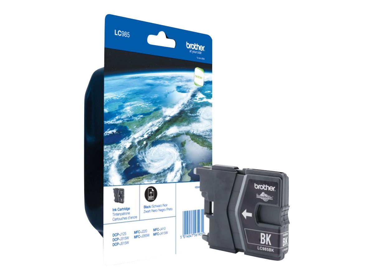 Brother LC985BKBP - Schwarz - original - Blisterverpackung
