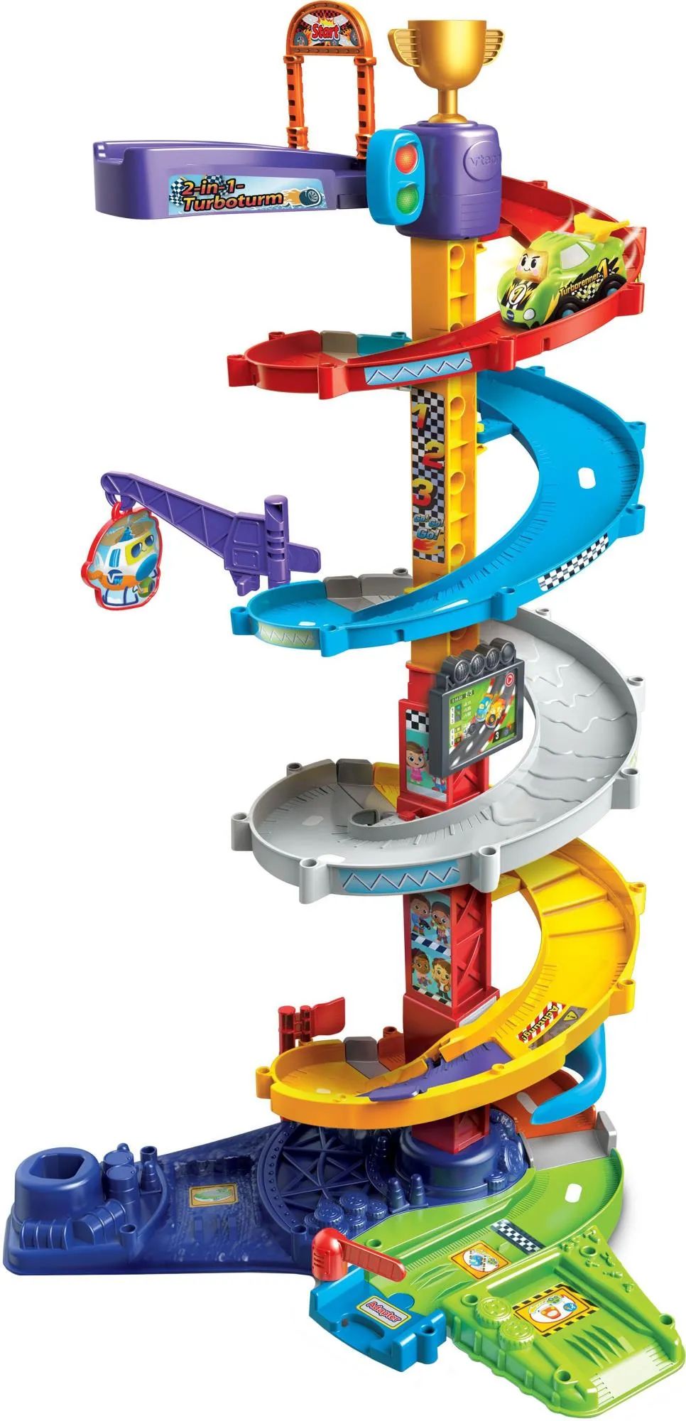 VTech 2-in-1-Turboturm - 1 Jahr(e) - Mit Ton - Batterien erforderlich - AAA - Kunststoff - Mehrfarbig