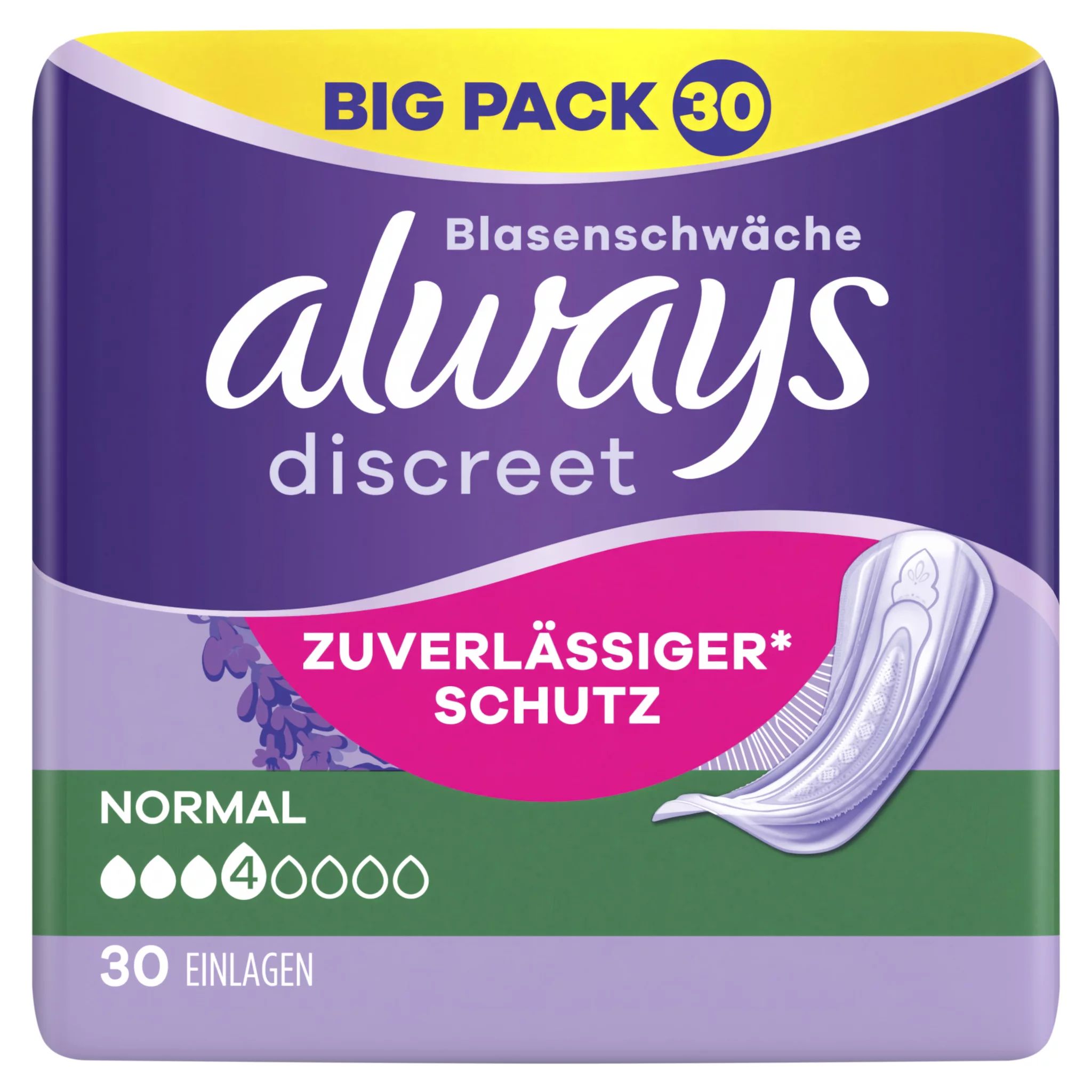always Discreet Inkontinenz Normal Big Pack 30