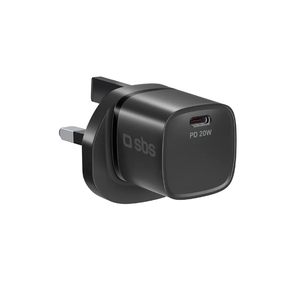 SBS Netzlader, 1x USB-C PD, 20W, UK-Stecker