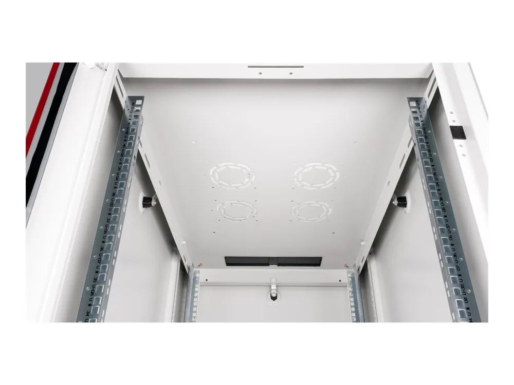 ROLINE Basic - Schrank Netzwerkschrank - Glas Tür, 600x1000 WxD - RAL 7035, Hellgrau - 42HE - 48.3 cm (19")