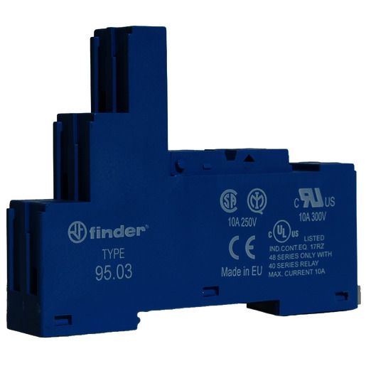 Finder RELAISSOCKEL REL.TYP 40.31 SW / FINDER 95.03 BLAU 95.03