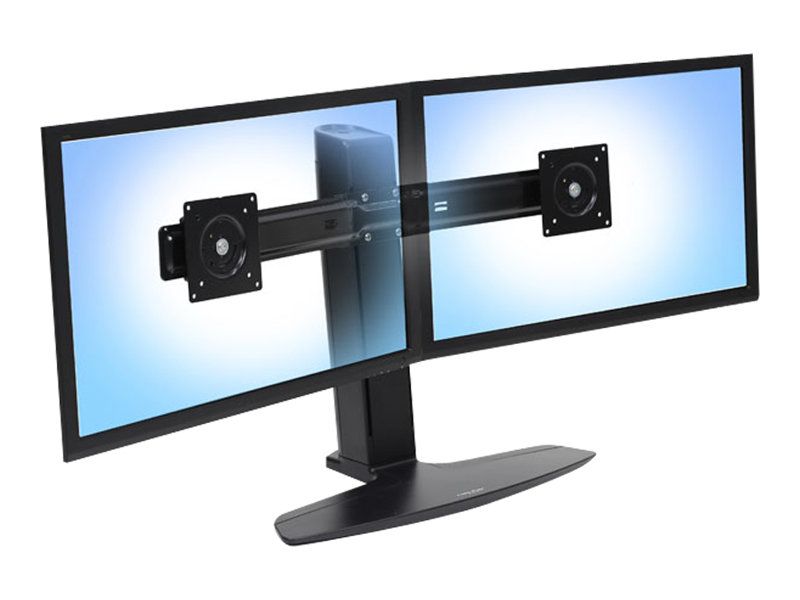 Ergotron Neo-Flex - Aufstellung - für 2 LCD-Displays - Schwarz - Bildschirmgröße: bis zu 61 cm (bis zu 24 Zoll)