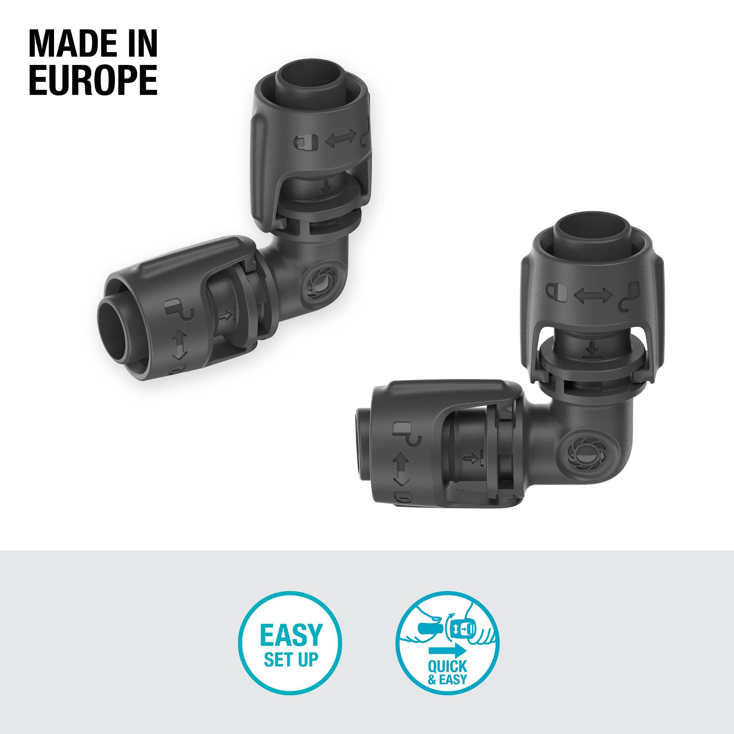 Gardena Micro-Drip-System L-Stück 13 mm (1/2") - Inhalt: 2 Stück