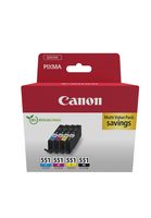 Canon CLI-551 Ink Cartridge C/M/Y/BK MultiPack blister - Tintenpatrone