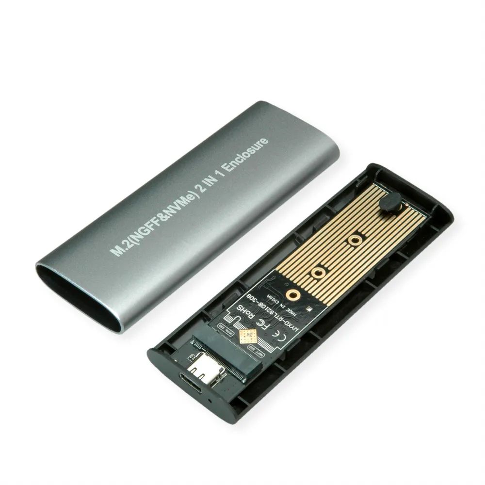 VALUE Externes SSD-Gehäuse, M.2, NVMe zu USB 3.2 Gen 2 Typ C