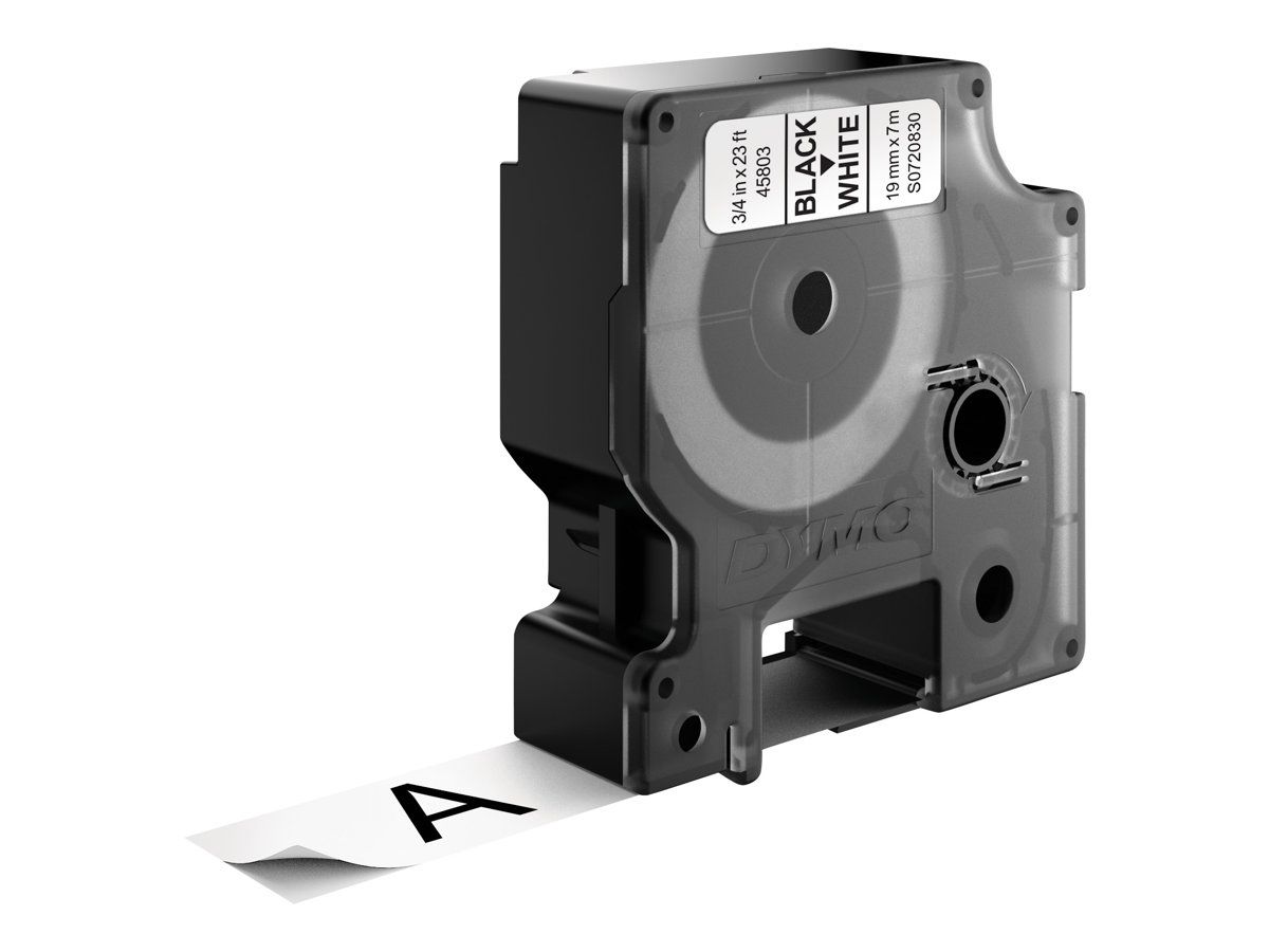 Dymo D1 - Glänzend - Schwarz auf Weiß - Rolle (1,9 cm x 7 m)