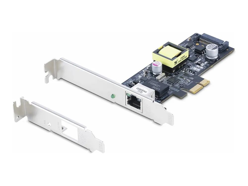 StarTech.com 1-Port 2.5Gbps NBASE-T PoE Network Card, Intel I225-V, 802.3af/at PoE+ Multi-Gigabit NIC, PCI Express Server LAN Card, SATA Powered Desktop Ethernet Interface - Supports Windows, Linux, VMware ESXI (PR12GIP-NETWORK-CARD)