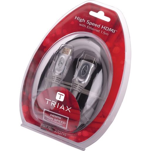 Triax HDMI-KABEL MIT ETHERNET - 1.5M / TRIAX HDMI 1.5M 370715
