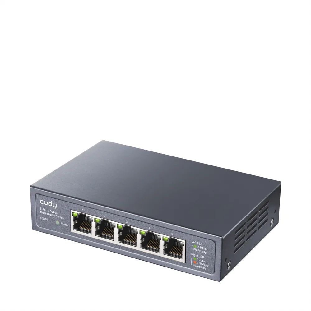 CUDY HS105 - Switch - Multi-Gigabit - 5 x 100/1000/2.5G
