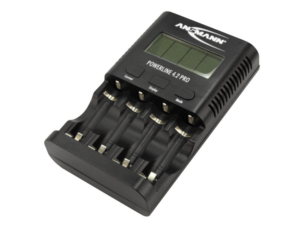 Ansmann POWERline 4.2 Pro - Batterieladegerät / -tester - (für 4xAA/AAA)