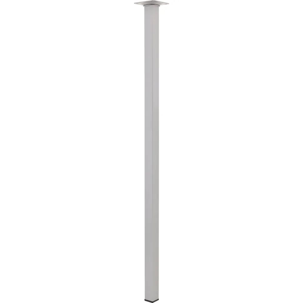 alfer® Austria GmbH  ELEMENT SYSTEM Möbelfuß Quadratrohr 25 x 700 mm Stahl silber