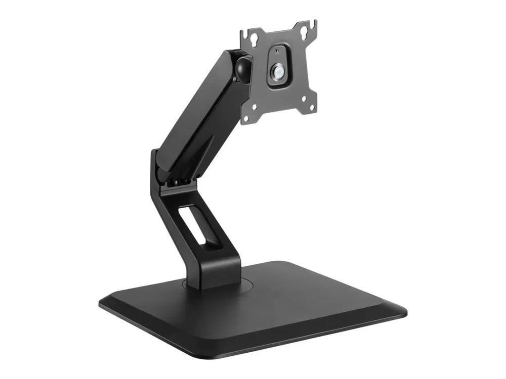 Techly Aufstellung - einstellbarer Arm - für Touchscreen-Monitor - Kunststoff, Aluminium, Stahl - mattschwarz - Bildschirmgröße: 43.2-81.3 cm (17"-32")