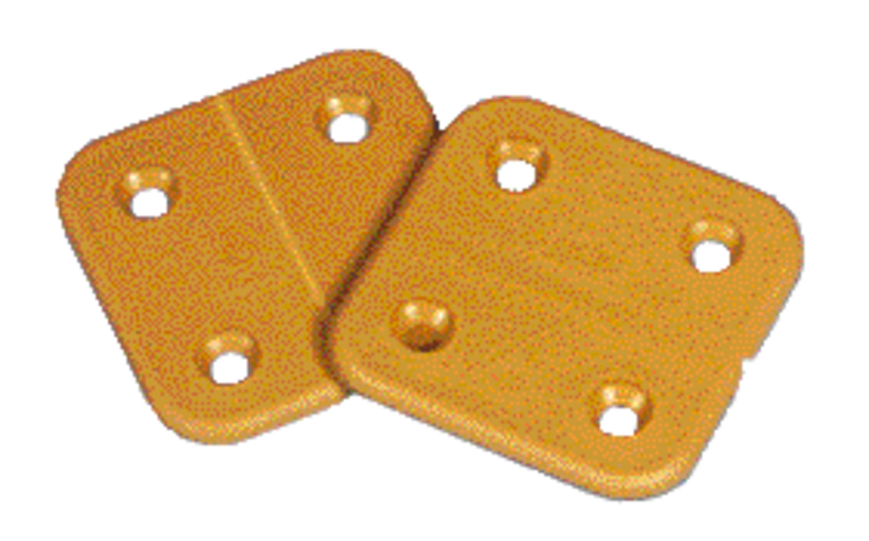 FAWO Kunststoff-Scharnier braun (4er-Pack)