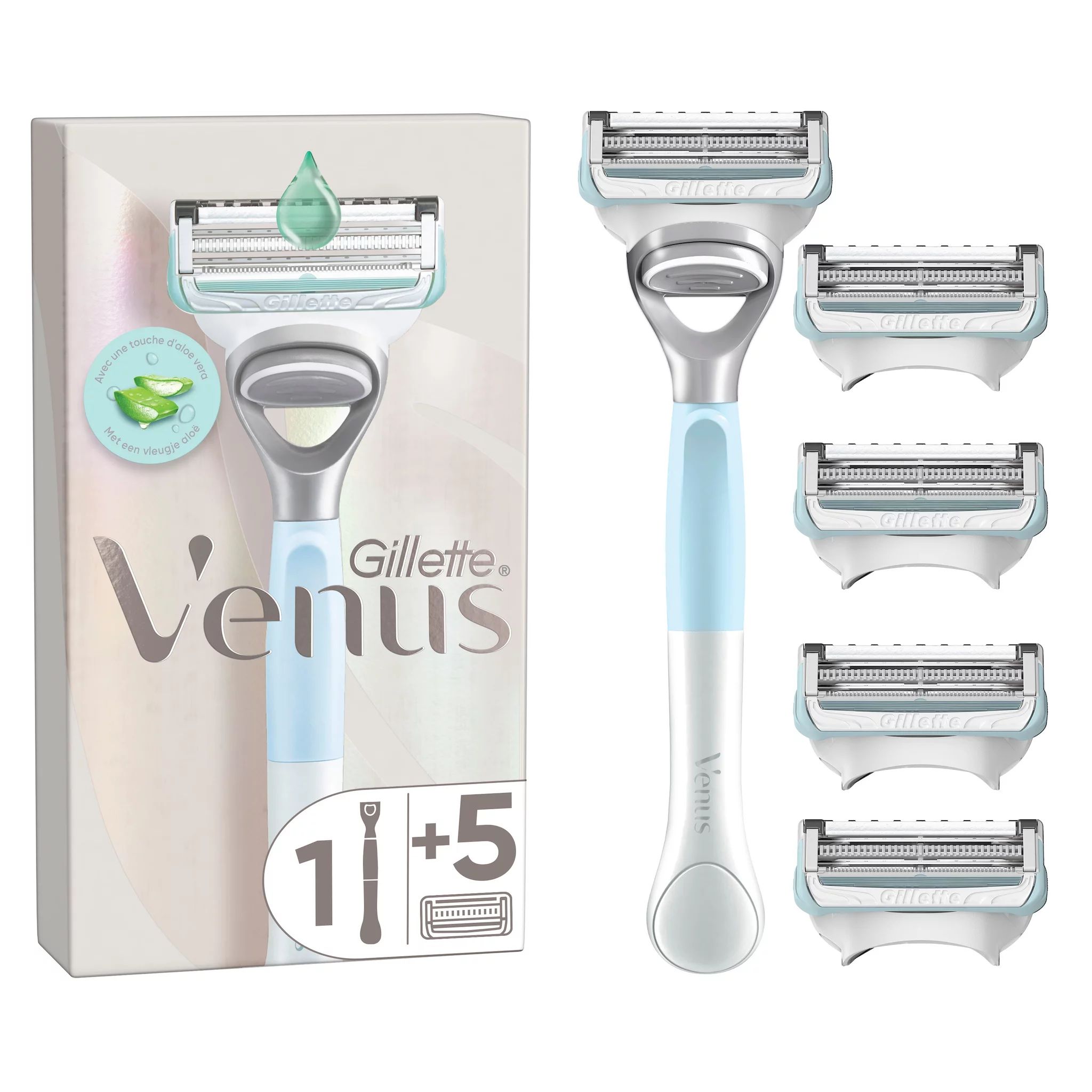 Gillette Venus für den Intimbereich Systemklingen 5er + Handstück