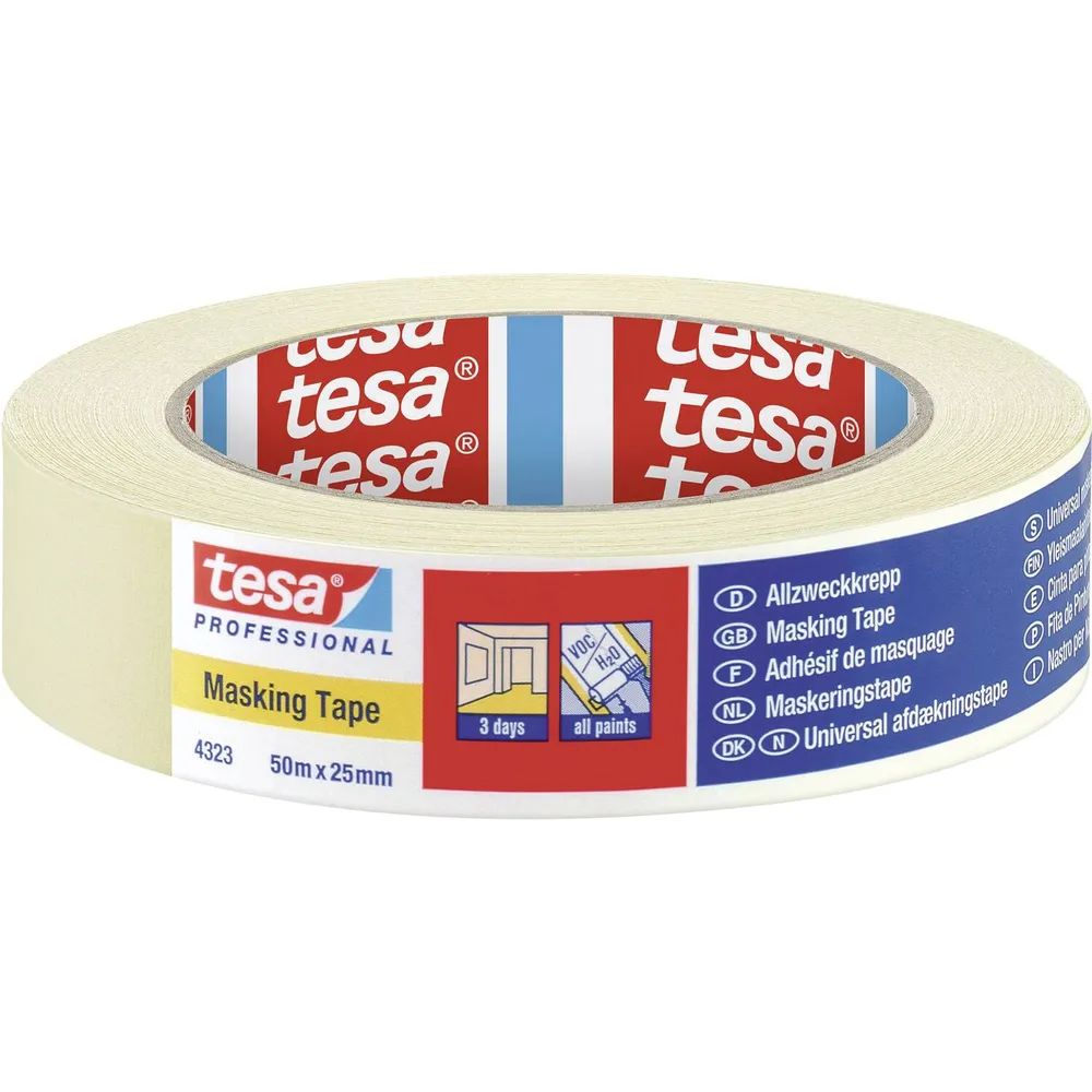 TESA Tesakrepp Abdeckband 4323 19mm x 50 Meter