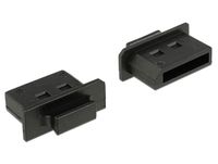 Delock Dust Cover for Displayport - Schutzumschlag - Schwarz (Packung mit 10)