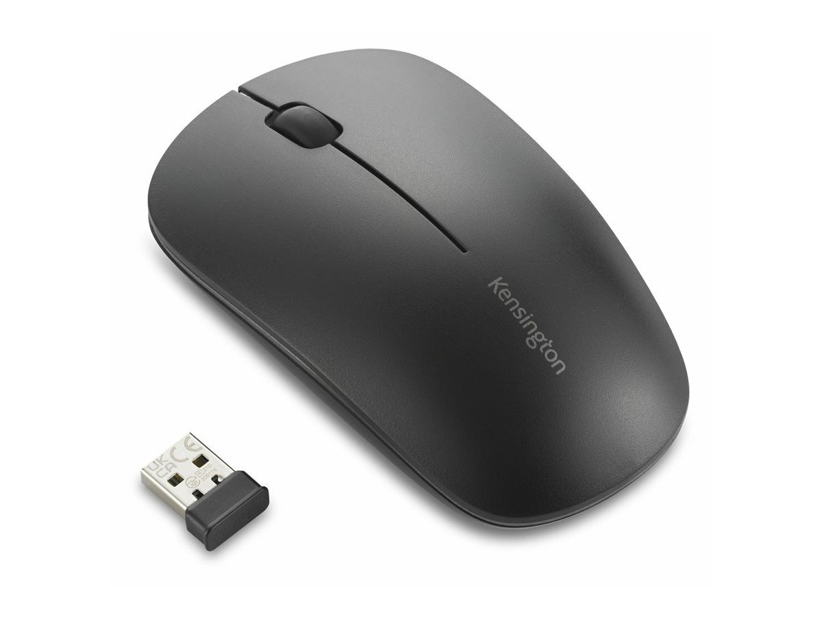 Kensington MY230 EQ - Maus - wiederaufladbar - rechts- und linkshändig - 3 Tasten - kabellos - 2.4 GHz, Bluetooth 5.0 - kabelloser Empfänger (USB)