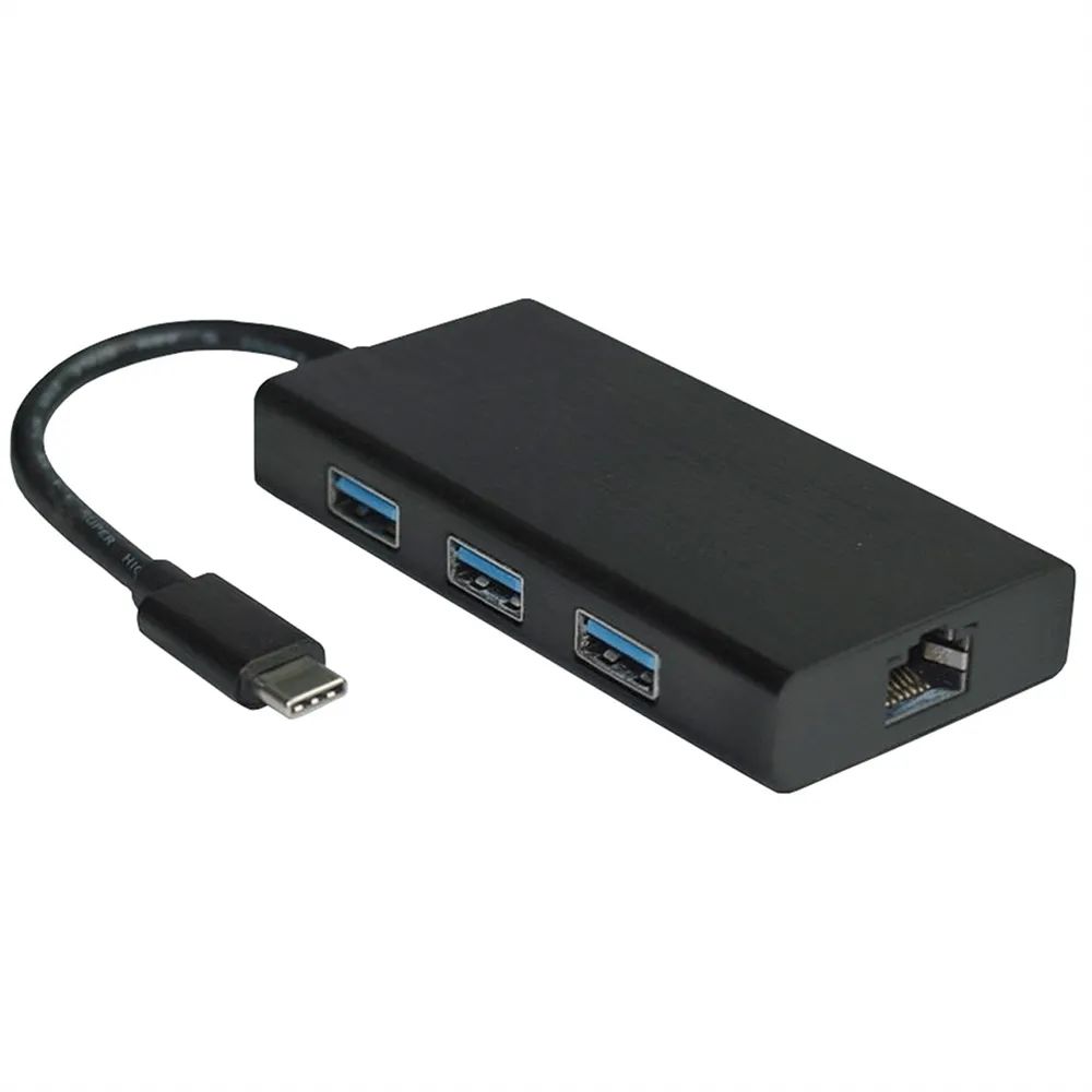 VALUE USB 3.2 Gen 1 Typ C zu Gigabit Ethernet Konverter + Hub