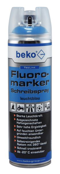 BEKO TecLine Fluoromarker Schreibspray 500 ml leuchtblau