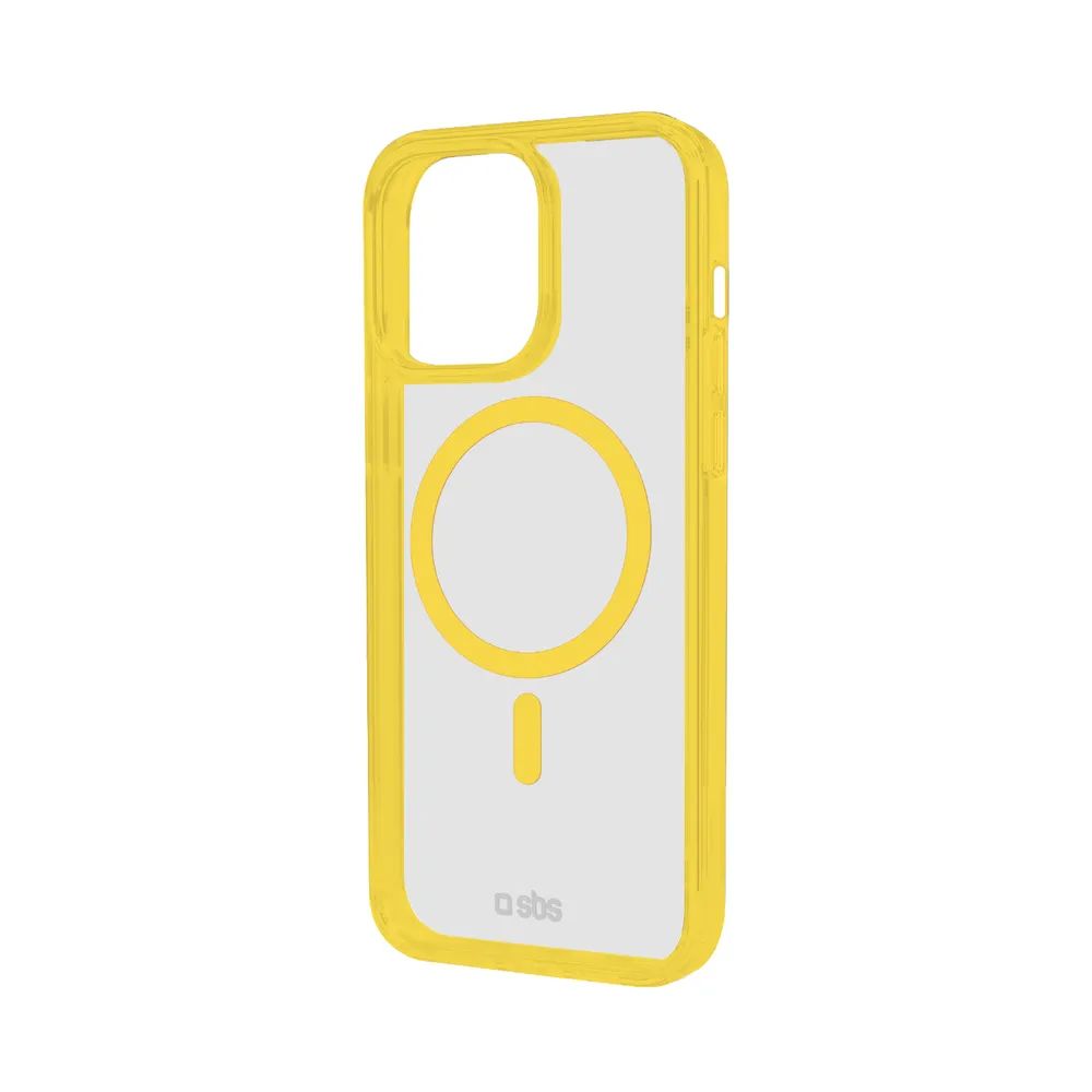 SBS MAG FRAME CASE MagSafe kompatibles Cover für iPhone 16 PRO, gelb