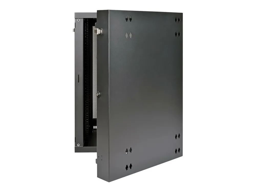 Tripp Eaton Tripp Lite Series 18U Wall Mount Rack Enclosure Server Cabinet Swinging Hinged Door Deep - Schrank Netzwerkschrank - geeignet für Wandmontage - Schwarz - 18U - 48.3 cm (19")
