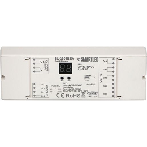 SmartLed DIMMER 4 X 8A DALI / SMARTL SMARTLED SL-2304BEA SL-2304BEA