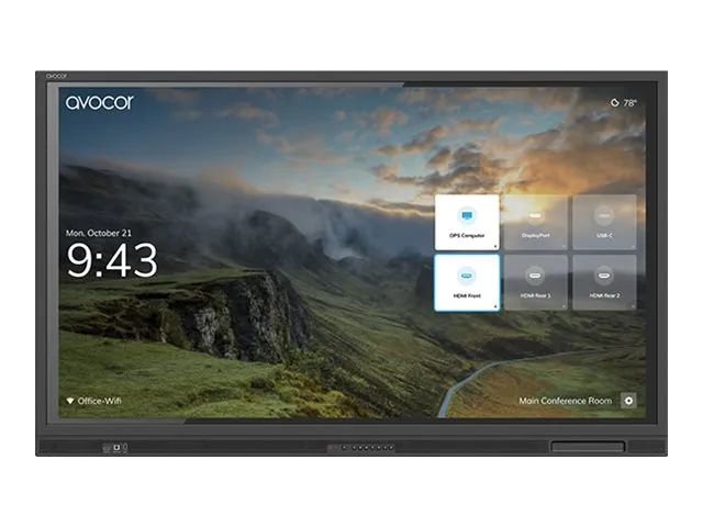 Avocor AVE-8640 - 218 cm (86") Diagonalklasse E Series LCD-Display mit LED-Hintergrundbeleuchtung - interaktiv - mit Touchscreen (Multi-Touch)