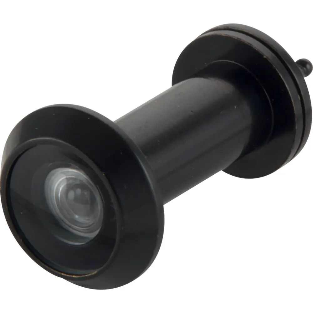 SOLIDO Türgucker ø 14, Linse 200°, TS 35-55 mm, schwarz, brandschutztauglich