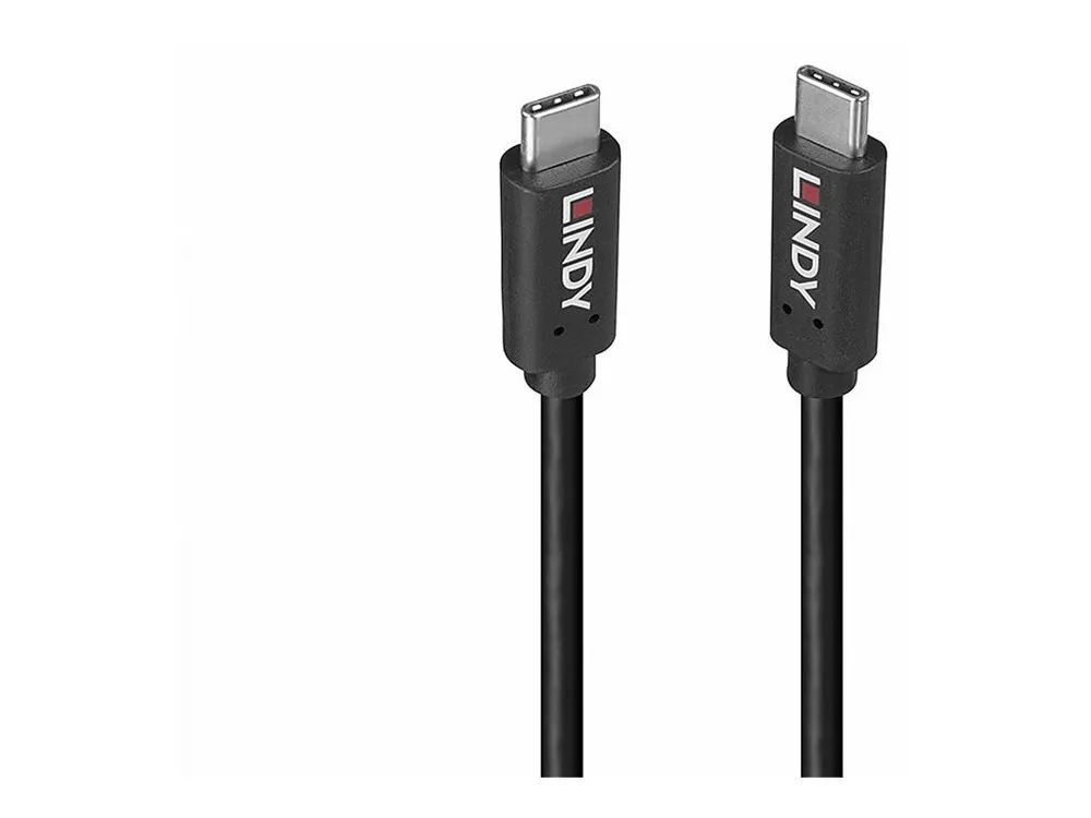 Lindy USB-Kabel - USB-C (M) zu USB-C (M) - USB 3.2 - 20 V - 5 A - 1.5 m - 4K60Hz (4096 x 2160)