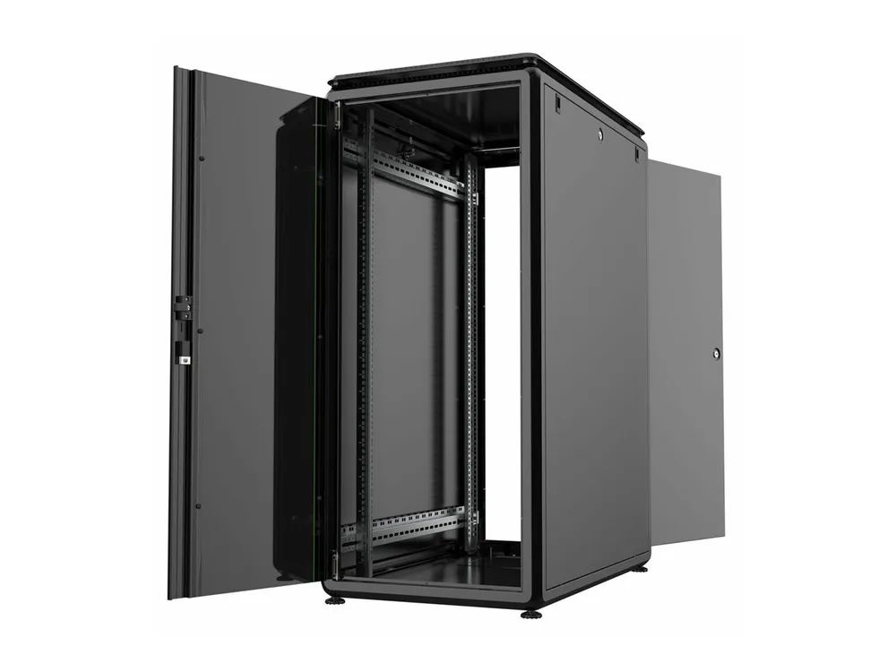 Lanview by Logon Data Line - Schrank Netzwerkschrank - 600 x 1000 mm, data line - freistehend - Schwarz, RAL 9005 - 26U - 48.3 cm (19")