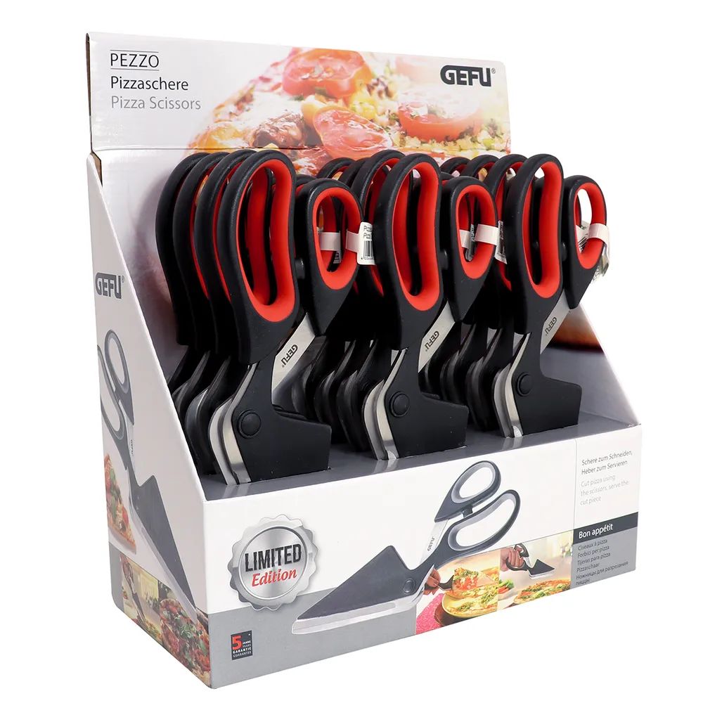 GEFU Display Pizzaschere PEZZO, 12 Stück